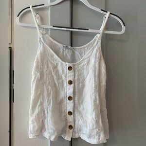 Hollister White Tank Top